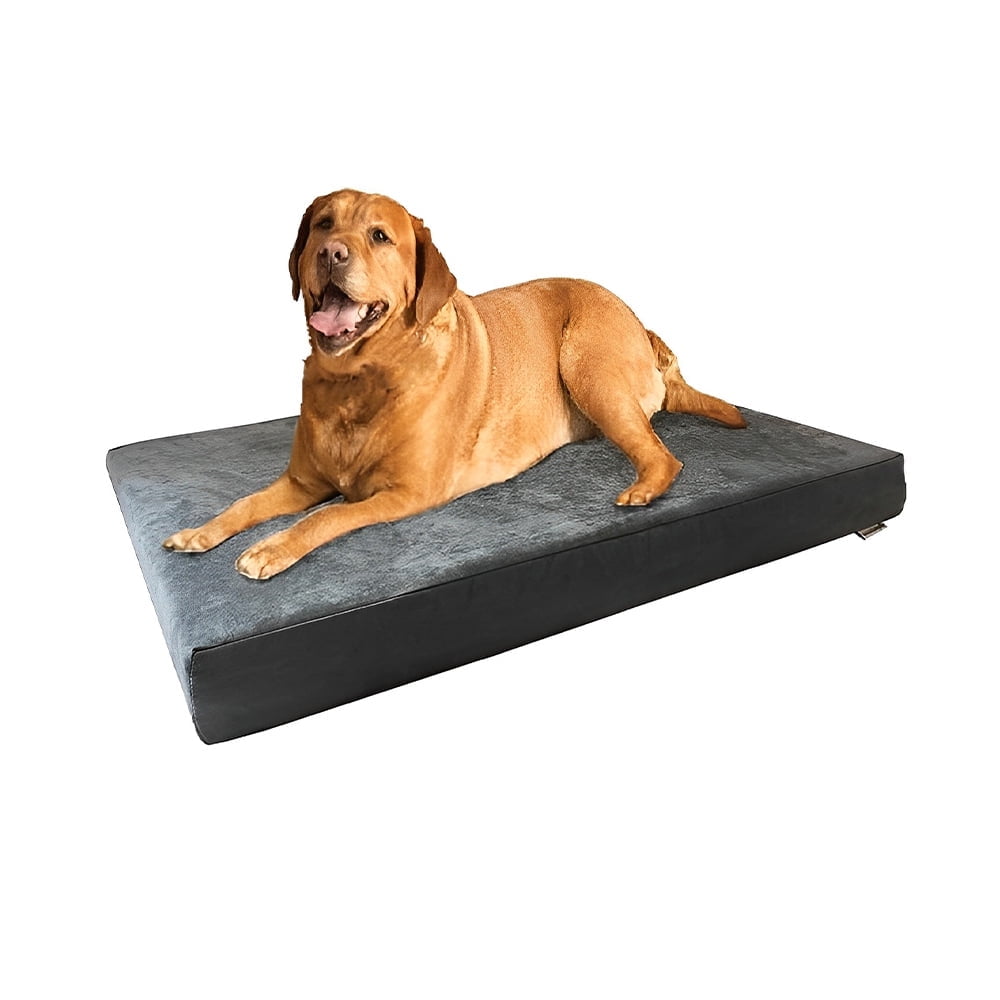 Orthopedic Dog Bed for Large Dog Portable Dog Cot with Zipper Cover XL Durable Pet Bed with Cooling Memory Foam Pad Beige Walmart