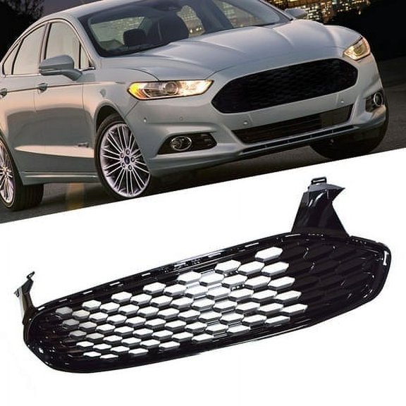 Grill Inserts Front Bumper Grille Replaces for 2013 2014 2015 2016 Ford Fusion Sedan