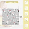 thumbnail image 2 of Dreamtimes Christmas Cute Cats with Red Hat Baby Muslin Washcloths Face Towel, 3 PCS Burp Cloths Cotton Wipes Infant Wash Cloth for Newborn Boys Girls 12x12 inches, 2 of 7