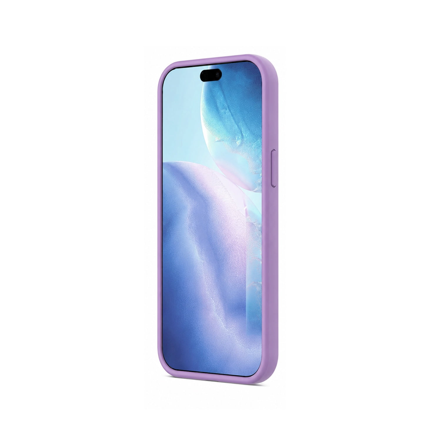 Ultra Slim Silicone Cover with Wireless Charging Support for iPhone 17 Pro Max - Lilac