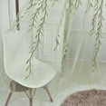 thumbnail image 7 of Kumdkd Green Sheer Curtains 39"x106" Long 1 Panel, Light Filtering Window Treatments Drapes for Living Room, Elegant Bedroom Curtains, Each Panel, 7 of 7