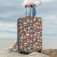 thumbnail image 6 of Picia rock record music Skull Luggage Protector Cover Thicken Suitcase Protector Cover Fit 18-32 Inch Luggage-X-Large, 6 of 9