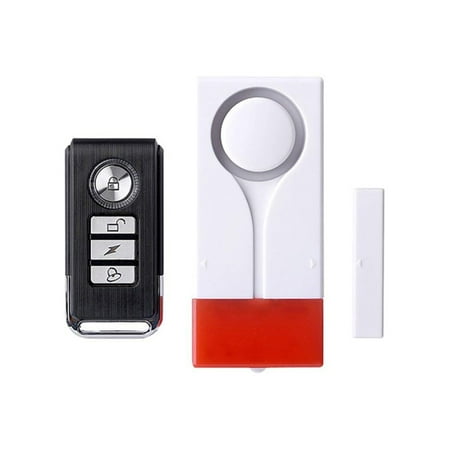 Wsdcam 108dB Wireless Anti-Theft Vibration Remote Control Door Magnetic Double Induction Door And Window Large Volume Alarm Motorcycle Bicycle Alarm Waterproof Security Cycling Bike Alarm with
