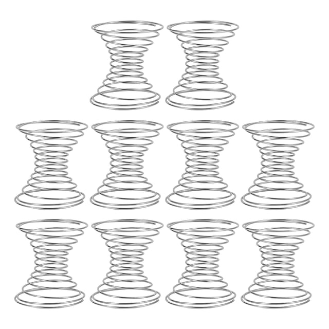 KAKOWELY milkshake shaker balls 10 Pcs Stainless Steel Spring Balls Practical Milkshake Mixing Balls (Silver)1.77"X1.77"X1.57"