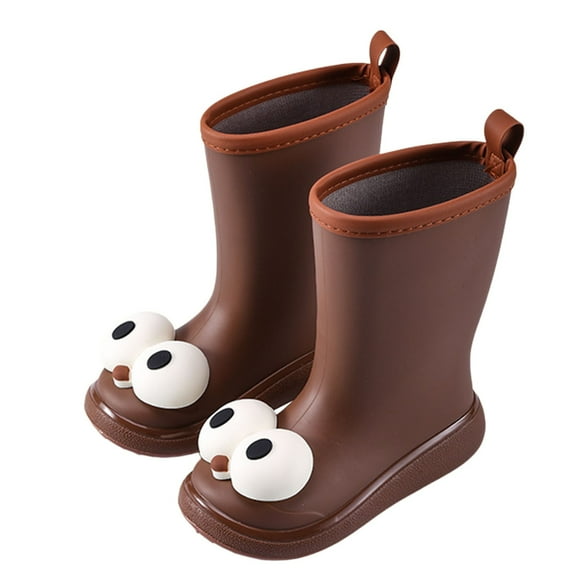 MEZZALL Girls Cute Rain Boots Shoes For Kids Cute Cartoon Big Eye Design Lightweight Comfortable Soft Sole Rainy Days Summer Fall Toddler Footwear Versatile / 5.5-6 Years