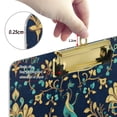 thumbnail image 6 of FORMRS Acrylic Clipboard with Low Profile Clip Standard A4 Letter Size, 12.5" x 9", Navy Blue Peacock Pattern, 6 of 8