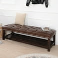 thumbnail image 5 of 60" Bedroom Bench with Full - Sponge Cushion / Comfortable and Easy to Assemble, 5 of 7