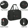 thumbnail image 2 of 18" Personal Item Underseat Duffel Bag W Pillow for Spirit, Frontier, Aa, South West Sun Country Airlines (Black), 2 of 5