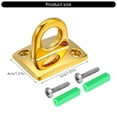 thumbnail image 3 of 2Pcs Gold Large Loop Wall Plate Metal Post Queues Line Barrier Hooks for Movie Theaters and Hotels Zincs Alloy Hangers, 3 of 9