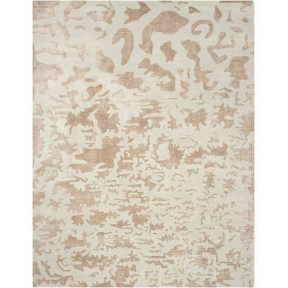 SAFAVIEH Soho Albus Abstract Wool Area Rug, Ivory, 8'3" x 11'