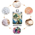 thumbnail image 6 of Yayeee 2 Pack Qtip Holder Bathroom Cotton Swab Canister with Lid Clear Dispenser Set, Large Pine Tree, 6 of 6