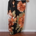 thumbnail image 7 of ZQUUVOU Plus Size Kaftan Dress for Women Beach Cover Up Fashion Printed Loose Fit Long Maxi Dress Vacation Resort Swimwear Multicolor, 7 of 7