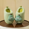 thumbnail image 6 of HCNTES Kids Toddler Slippers Baby Boys Girls Cute Cartoon Design House Shoes Children's Non Slip Warm Winter Fuzzy Indoor Slipper(Green,8.5), 6 of 9