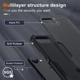 thumbnail image 2 of Funda RMOCR para iPhone 16E con protector de pantalla, color negro, 2 of 7