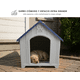 thumbnail image 5 of Casa Para Perro De Plástico Exterior Azul Razas Medianas - Azul Marino, 5 of 9
