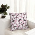 thumbnail image 5 of Wukai Pineapple Flamingo Premium Polyester Fleece Pillow Covers with Hidden Zipper Closure,Luxuriously Soft and Durable-18"x18", 5 of 7