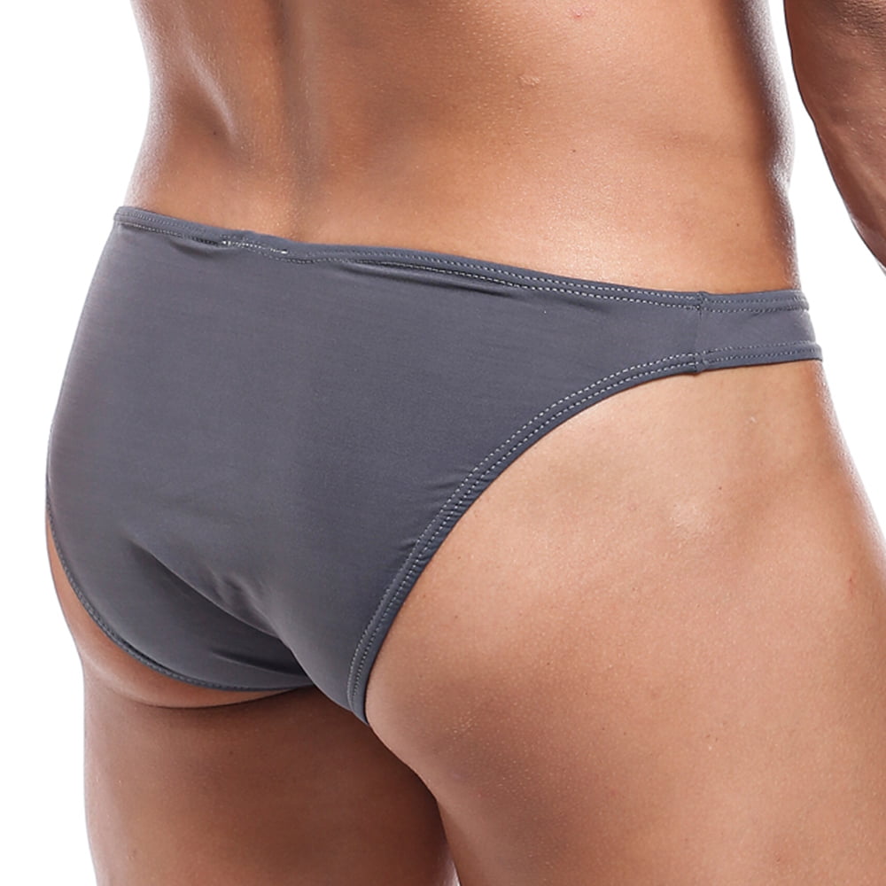 Sexy Mens Sports Bikini Underpants Pouch Enhancing V-Shape Low Waist  Underwear