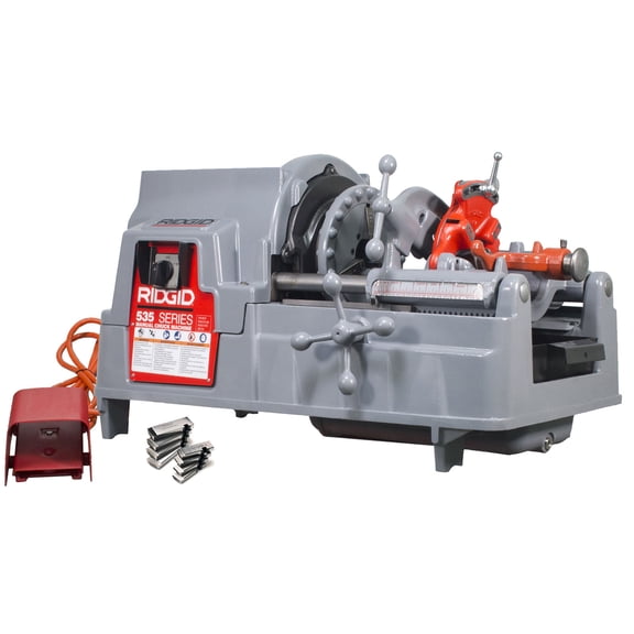 Restored: Like New RIDGID® 535 V3 Manual Chuck Pipe Threader 811A & Dies (Refurbished)