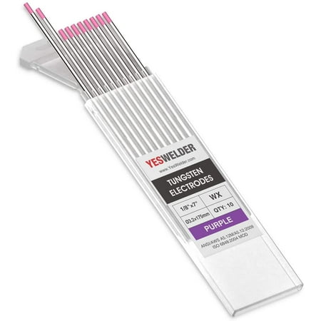 

TIG Weld Tungsten Electrode 1/8 x 7 10-pk NonRadioactive Comparable to E3 Purple YESWELDER
