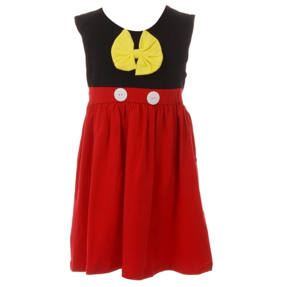 Toddler Girl Kids Cute Sleeveless Bow Summer Party Girl Dress Red 2T XS 200873 BNY Corner