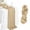 Beige, variant on Zenithome Extra Long Cheesecloth Table Runner 35x157 Inch, Boho Gauze Crinkle Fabric Tablecloth for Wedding Bridal Party Decor, Lightweight Polyester Table Flag for Banquet Reception Decorations