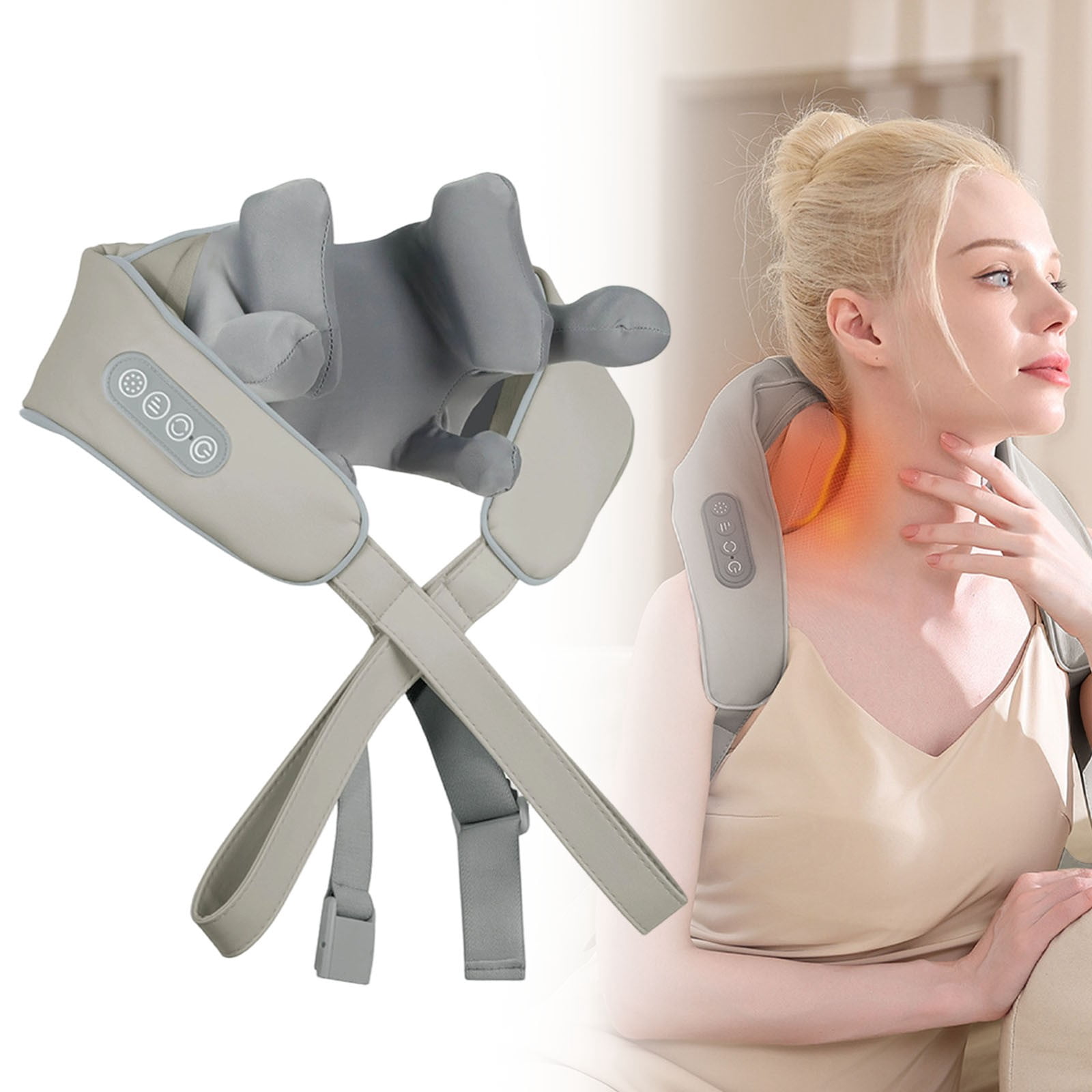 2026 New Upgraded Neck Massager for Pain Relief Deep Tissue, 8D Shiatsu Back Massager for Pain Relief Deep Tissue,Massager for Neck and Shoulder Pain,Back Massager with Heat