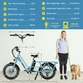 thumbnail image 6 of ABORON Electric Bike 7-Speed Cargo Ebike 750W Motor, Fat Tire Electric Bicycle with 48V 20Ah Removable Battery, 75 Mile Range 400LBS Payload Capacity, 6 of 12