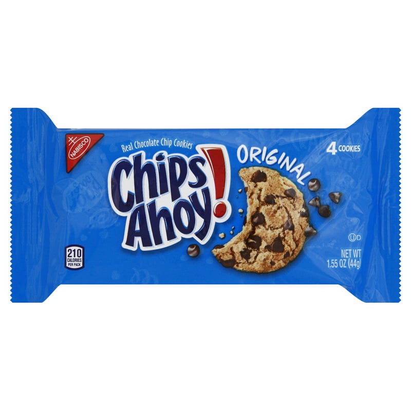 (Price/Case)Chips Ahoy Single Serve Chips Ahoy Cookies 1.55 Ounces 12