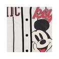 thumbnail image 5 of Disney Ladies Mickey Mouse Baseball Jersey, Button Down Jersey Shirt Ivory Black – 2XL, 5 of 6