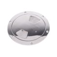 thumbnail image 1 of 316 Stainless Steel Boat Deck Plate Durable Round Metal Inspection Hatch Cover for Marine Access RV, 1 of 7