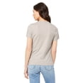 thumbnail image 2 of Bella + Canvas, The Ladies' Relaxed Jersey V-Neck T-Shirt - HEATHER DUST - M, 2 of 2