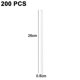 thumbnail image 2 of 200 Pcs Flexible Plastic Drinking Straws, Extra Long Colorful Disposable Bendy Party Fancy Straws, 2 of 5