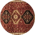 thumbnail image 1 of Ahgly Company Indoor Round Persian Brown Traditional Area Rugs, 8' Round, 1 of 4