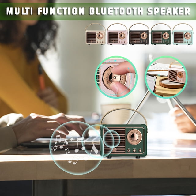 Xihbxyly Paletas No Reclamadas Altavoz Bluetooth Mini Altavoz Inalámbrico, Altavoz Bluetooth Portátil para Exteriores En Sonido Estéreo Claro, Mini Altavoz