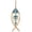 B, variant on HOARBOEG Nautical Wooden Fish Skeleton Wall Hanging Light, Distressed LED String Wall Art, Beach Theme Decorative Night Light Ornament for Living Room Bathroom Porch