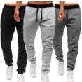 thumbnail image 2 of Pantalones deportivos para hombre, chándal informal, ropa de calle Harajuku, otoño e invierno, novedad, 2 of 5