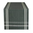 thumbnail image 2 of Contemporary Home Living French Striped Chambray Table Runner - 72" - Gray and White, 2 of 4