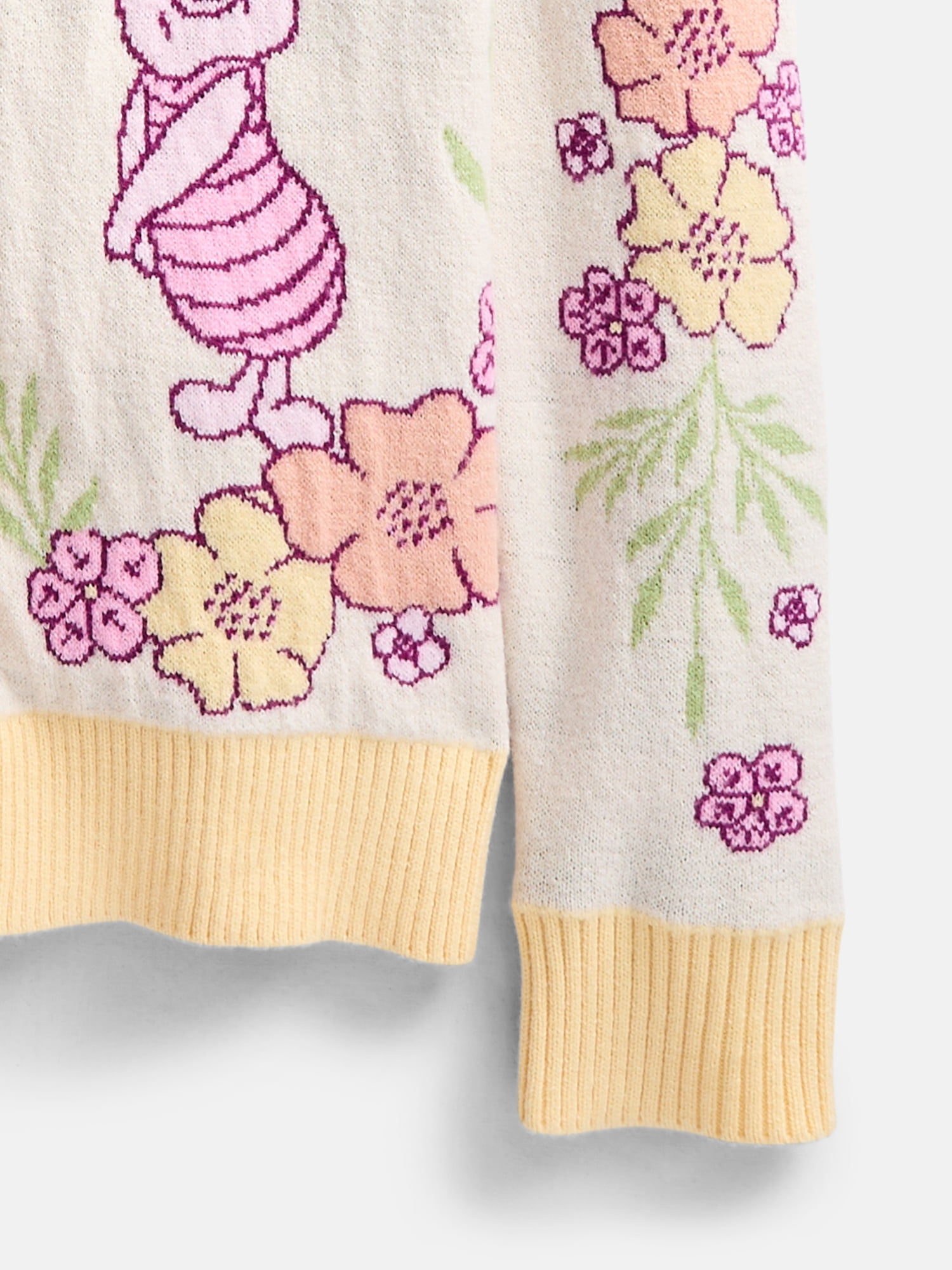Winnie the Pooh Girls Graphic Cardigan with Long Sleeves, Sizes 4-16