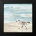 thumbnail image 2 of Borges, Victoria 12x12 Black Modern Framed Museum Art Print Titled - Speckled Willet II, 2 of 5
