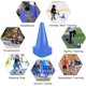 thumbnail image 5 of Conos deportivos de 9 pulgadas, conos de baloncesto, conos de entrenamiento de tráfico, conos marcadores de campo de agilidad para entrenamiento de ejercicios de fútbol, actividades al aire libre o, 5 of 7