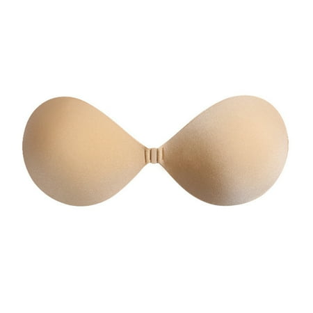 GROFRY Bra Strapless Adhesive Push Up Sticky Invisible Women Teen Girls Bra for Dating