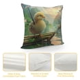 thumbnail image 4 of Orinice Chick Bamboo Umbrella Graphic Decorative Throw Pillow Cover for Home Couch Living Room Bed Sofa, Spring Pillowcase 1PC 20x20in, 4 of 5