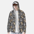 thumbnail image 2 of Fotbe Bulldog Print Chaqueta con Protección Solar UPF 50+ para Hombre y Mujer, Camisa con Capucha y Bolsillos-Small, 2 of 7