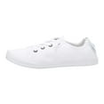 thumbnail image 2 of ROXY Womens White Knotted Laces Textured Arch Support Cushioned Bayshore Round Toe Slip On Sneakers Shoes 5, 2 of 6