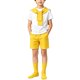 thumbnail image 2 of Odeerbi Niños 4 Piezas Preppy Traje Manga Corta Camiseta + Traje Pantalones Cortos + Chal + Calcetines Escenario Conjunto de Rendimiento, 2 of 7