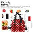 thumbnail image 6 of Herdesigns Red Polka Dot Lunch Bag for Adults Men Women Insulated Reusable Lunch Box Leakproof Cooler Tote Bag with Adjustable Shoulder Strap, 6 of 6