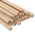 thumbnail image 1 of Uxcell 20-Pack Varillas Cuadradas de Madera, 19/32 x 12 Pulgadas Varilla Cuadrada de Madera Sin Terminar, Palos de Madera para Manualidades, 1 of 1