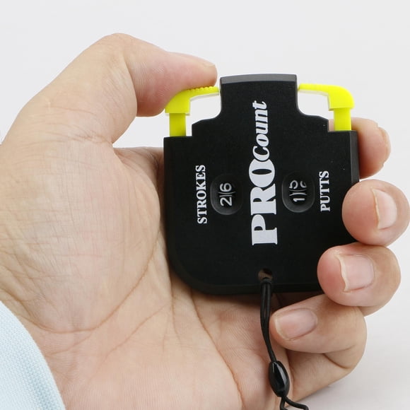 Dispositivo de puntaje de golf Macarena contador de puntuación amarillo negro