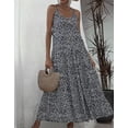 thumbnail image 4 of Summer Dresses For Women 2022 Spaghetti Strap Womens Dresses Floral Print Maxi Dress Alsol Lamesa, 4 of 6