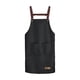 thumbnail image 2 of Apmemiss Clearance Chef Apron, Adjustable Bib Apron with 2 Pockets for Men Women, Waterproof & Oil Resistant Cooking Kitchen Apron, Professional Bib Apron for BBQ Gardening Painting Baking Restaurant, 2 of 6